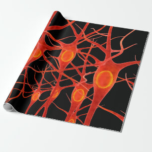 Neuronen,neural,3D,Anatomie,Axon,bio,biologisch,Bi Geschenkpapier
