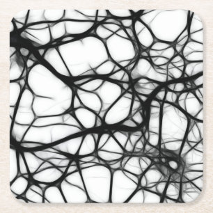 Neuronen Rechteckiger Pappuntersetzer