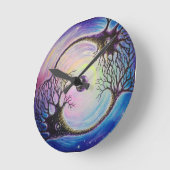 Neuronen Runde Wanduhr (Winkel)