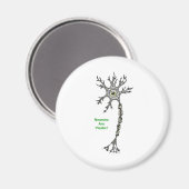Neuronen sind Plastik! Magnet (Vorderseite/Rückseite)