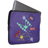 Neuronen und Glias Laptopschutzhülle (Vorne Rechts)