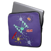Neuronen und Glias Laptopschutzhülle (Vorderseite Links)