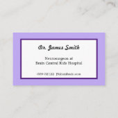 Neuronen und Glias Visitenkarte (Rückseite)