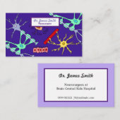 Neuronen und Glias Visitenkarte (Vorne/Hinten)