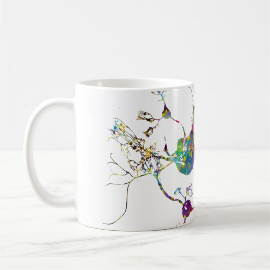 Neuronen und Nervensystem Kaffeetasse (Links)