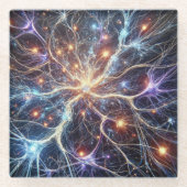 Neuronen-Untersetzer Glasuntersetzer (Vorderseite)