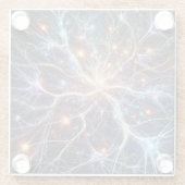 Neuronen-Untersetzer Glasuntersetzer (Rückseite)
