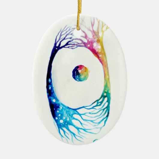 Neuronen verbunden keramik ornament (Vorne)