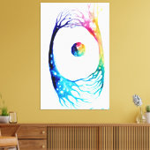 Neuronen verbunden leinwanddruck (Insitu (Wohnzimmer))