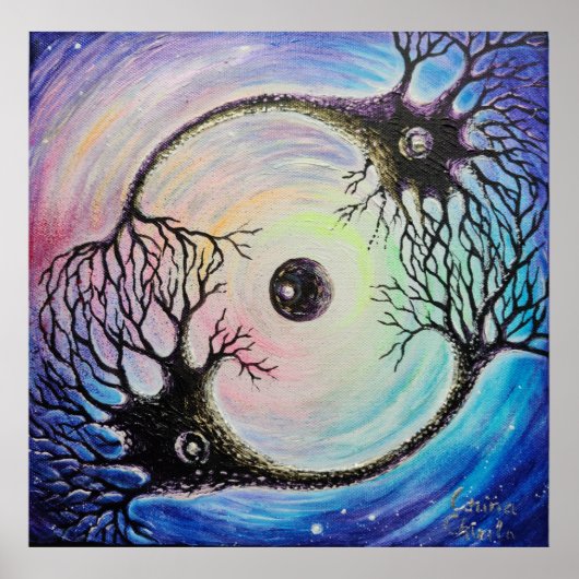 Neuronen verbunden poster (Vorne)