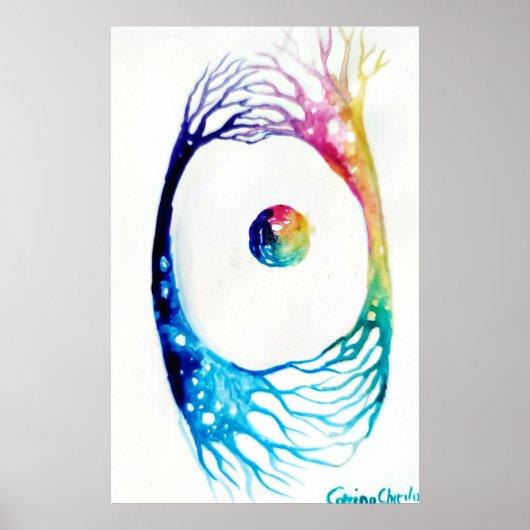 Neuronen verbunden poster (Vorne)