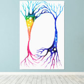 Neuronenposter Leinwanddruck (Insitu (Holzboden))