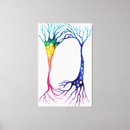 Neuronenposter Leinwanddruck (Vorderseite)
