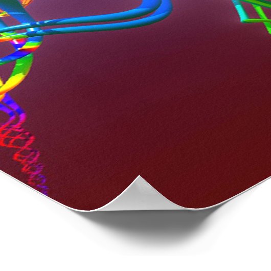 Neuronenverbindung Poster (Ecke)