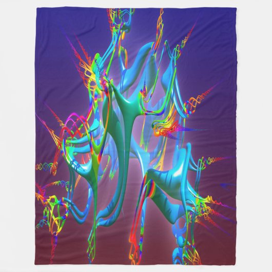 Neurons Connection Fleece Blanket (Vorderseite)