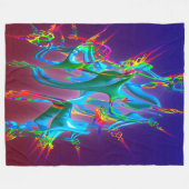Neurons Connection Fleece Blanket (Vorderseite (Horizontal))