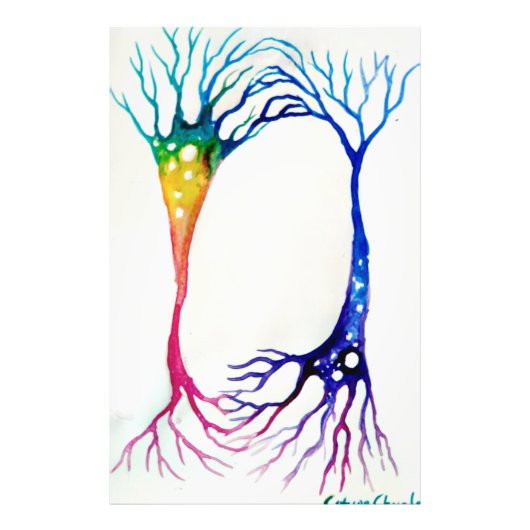 Neurons Poster Canvas Print (Vorne)