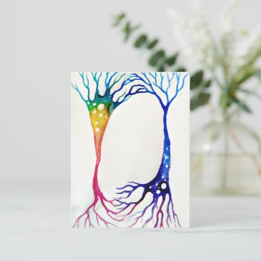 Neurons Poster Canvas Print Postkarte (Stehend Vorderseite)