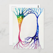 Neurons Poster Canvas Print Postkarte (Vorne/Hinten)