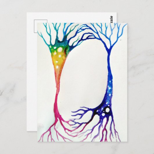 Neurons Poster Canvas Print Postkarte (Vorne/Hinten)