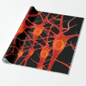 Neuronsneuronale,3d,Anatomie,axon,bio,biologisch,b Geschenkpapier (Ungerollt)