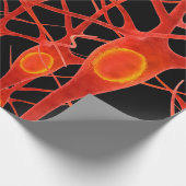 Neuronsneuronale,3d,Anatomie,axon,bio,biologisch,b Geschenkpapier (Ecke)