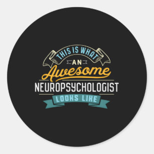 Neuropsychologen Phantastisch Job Beruf Runder Aufkleber