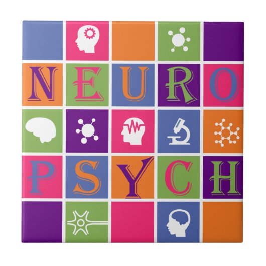 Neuropsychologie - Geschenke für Neuropsychologen Fliese (Vorderseite)