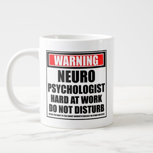 Neuropsychologin hart am Werk Jumbo-Tasse (Links)