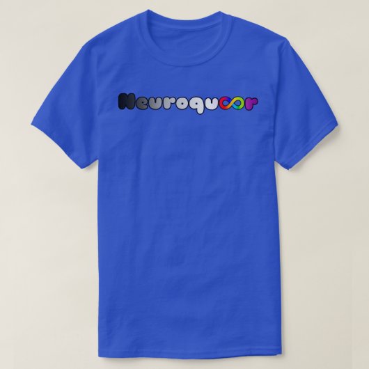 Neuroqueer-Ast-Fahne unendlich Neurodivertierender T-Shirt (Design vorne)