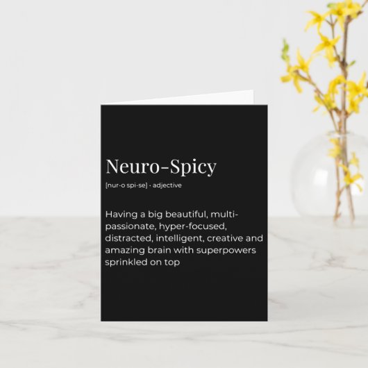 Neuroscharme Definition Karte (Gelbe Blume)