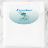 Neuroscience Chick #3 Ovaler Aufkleber (Tasche)