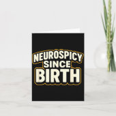Neuroscy Since Birth – Funny Adhd Autism Neurodive Karte (Vorderseite)