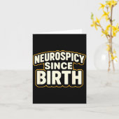 Neuroscy Since Birth – Funny Adhd Autism Neurodive Karte (Gelbe Blume)