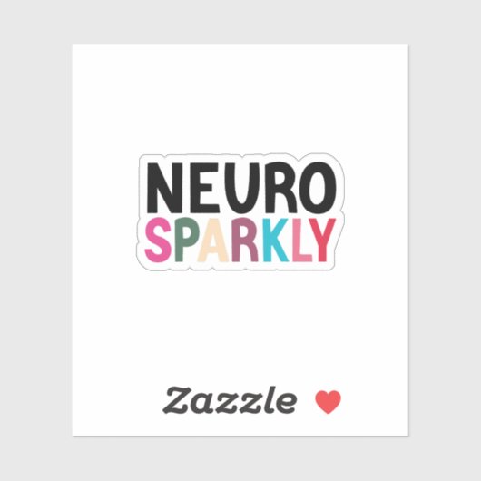 Neurosparker Kiss-Cut, Neurodiverser Autismus ADHD Aufkleber (Blatt)