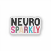 Neurosparker Kiss-Cut, Neurodiverser Autismus ADHD Aufkleber (Vorderseite)
