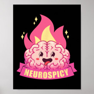 Neurospicie Neurovielfalt Adhd Asd Autism Kawaii B Poster