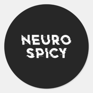 Neurospicy Adhd Autismus Neurodität Neurodität Runder Aufkleber