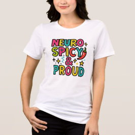 Neurospicy and Proud – Bright Neurodivergent Pride Tri-Blend Shirt