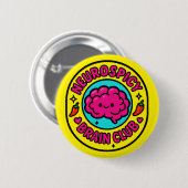Neurospicy Brain Club Inclusive Neurodivergent Button (Vorne & Hinten)