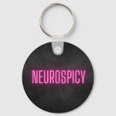 Neurospicy Neon Schlüsselanhänger (Vorderseite)