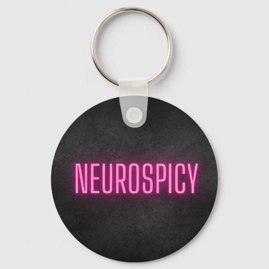 Neurospicy Neon Schlüsselanhänger (Vorderseite)