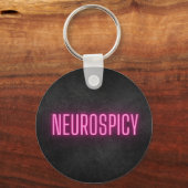 Neurospicy Neon Schlüsselanhänger (Vorderseite)