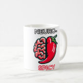 Neurospicy Neurodivergence Funny Adhd Autism Humor Kaffeetasse (VorderseiteRechts)