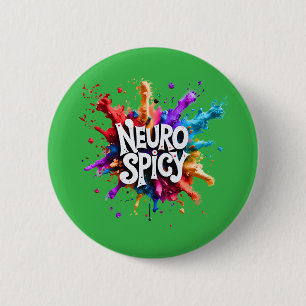 NEUROSPICY Neurodiversität Autismus ADHS Dyslexie Button