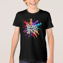 NEUROSPICY neurodiversity autism adhd dyslexia Tri-Blend Shirt
