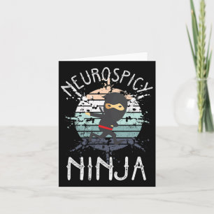 Neurospicy Ninja Autismus Bewusstsein Neurodiverse Karte