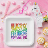 Neurospicy Too Much Flavor ND Plates Pappteller (Party)