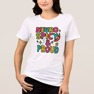 Neurospicy und Stolz – Helles Neurodivergentes Sto Tri-Blend Shirt