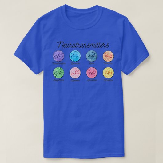 Neurotransmitter des menschlichen Gehirns T-Shirt (Design vorne)